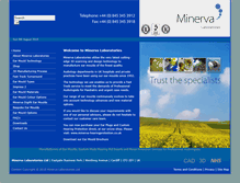 Tablet Screenshot of minervalabs.co.uk